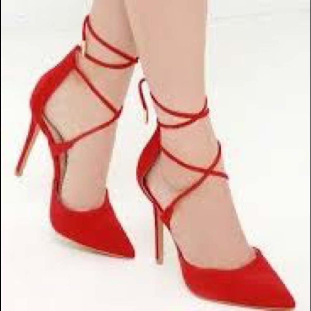 Steve Madden Raela Red Leather
